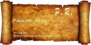 Panczer Rita névjegykártya